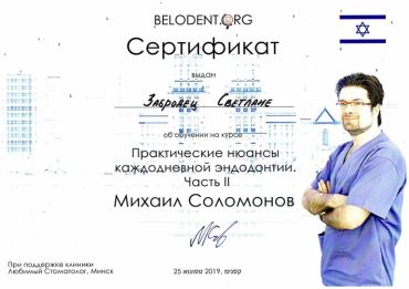 Certificates, awards, diplomas - Забродец Светлана Тадеушевна